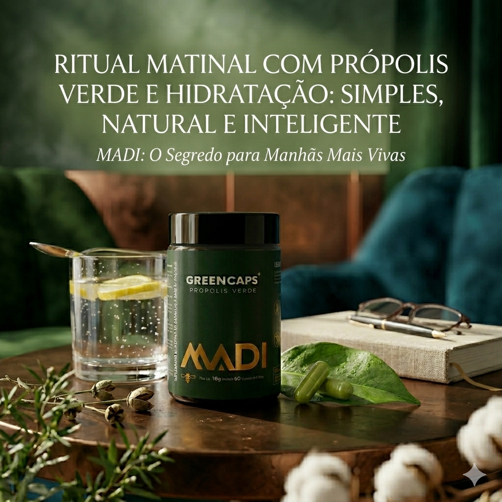 Ritual Matinal com Própolis Verde e Hidratação: Simples, Natural e Inteligente