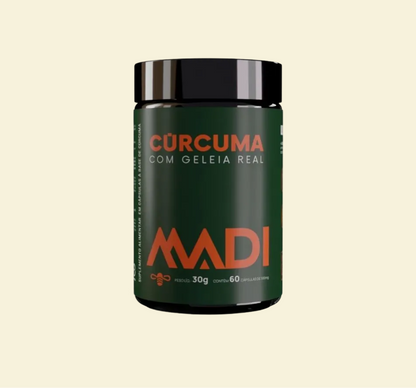 Cúrcuma com Geleia Real em Cápsulas 130mg - 60un