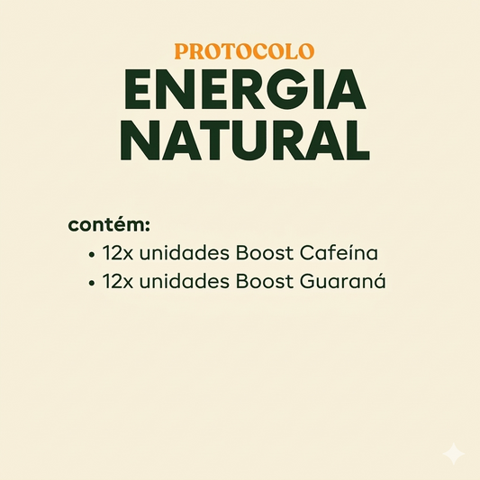 Protocolo Energia Natural - Boosts Cafeína e Guaraná